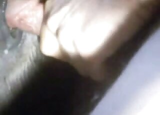 Closeup fuck with a guy that fucks tight animal holes in the dark