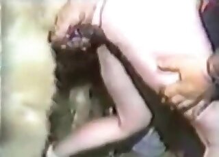 Zoophilia addicted bitch enjoys sex with a horse in a zoo porn vid