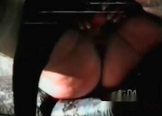 Brunette chick likes having her big black canine as her true lover